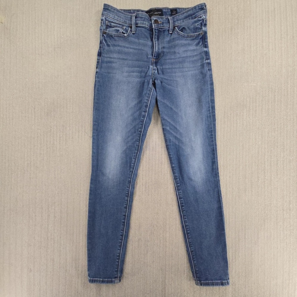 Lucky Brand Ava Skinny Jeans Womens 4/27 Blue Medium Wash Regular Denim